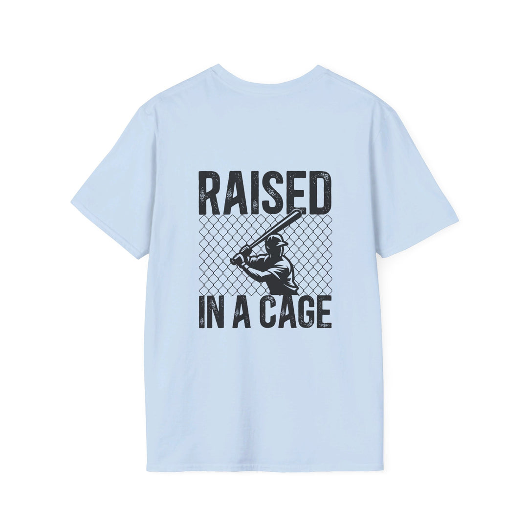 Raised in a Cage Baseball Unisex Adult T-Shirt