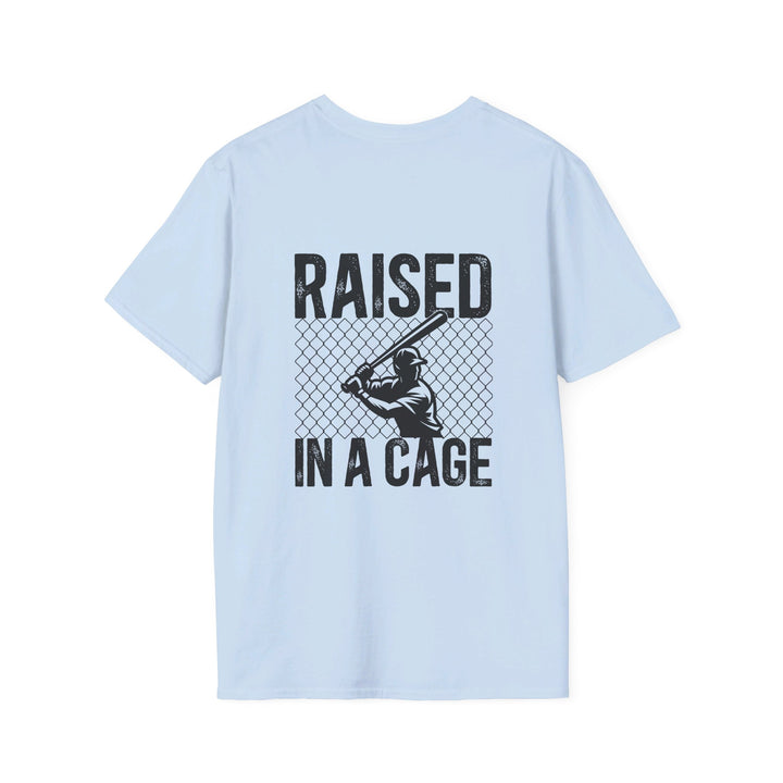 Raised in a Cage Baseball Unisex Adult T-Shirt