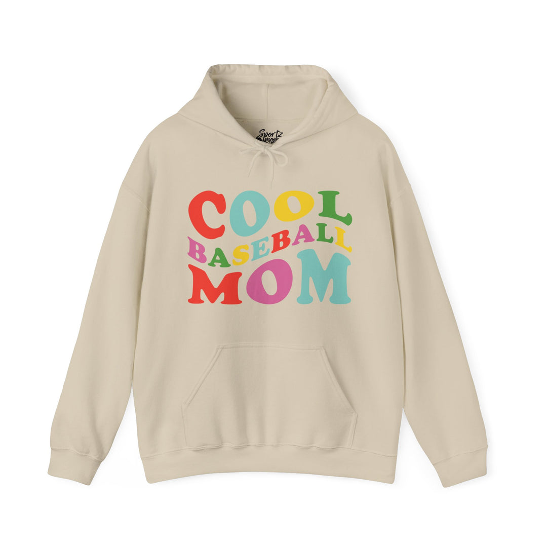 Cool Baseball Mom Adult Unisex Hooded Sweatshirt