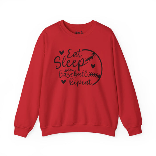 Eat Sleep Baseball Repeat Adult Unisex Basic Crewneck Sweatshirt