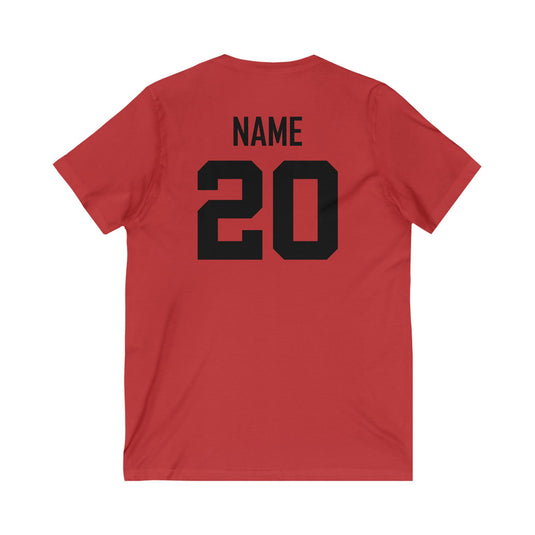 Palm Harbor Lady Canes Unisex Adult Women's V-Neck T-Shirt