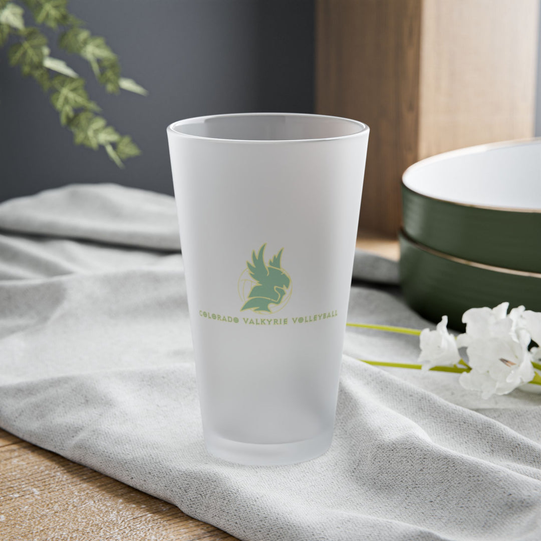 Colorado Valkyrie Volleyball Club Frosted Pint Glass 16oz