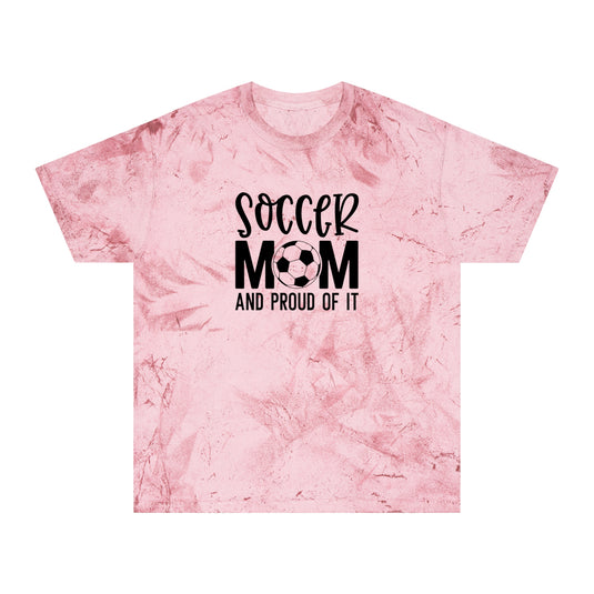 Soccer Mom and Proud of It Adult Unisex Colorblast T-Shirt