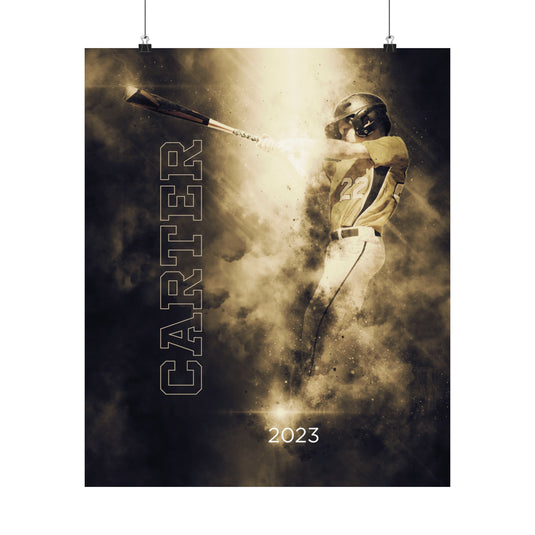 Matte Vertical Poster w/Smoke Effect