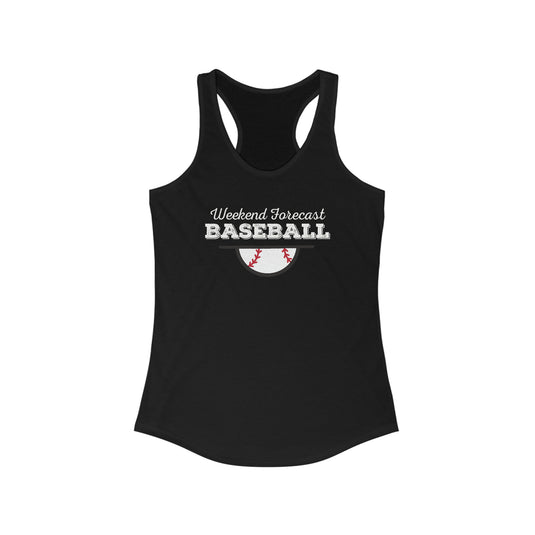 Weekend Forecast Baseball Women's Racerback Tank