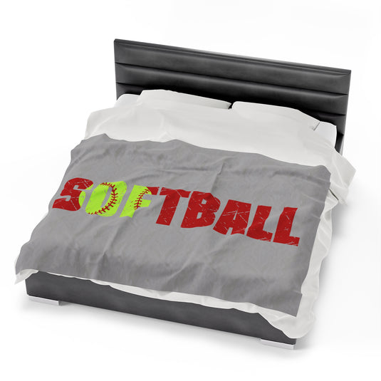 Softball Plush Blanket