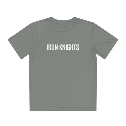 Iron Knights Youth Short Sleeve Competitor Moisture Wicking Tee w/Text Only