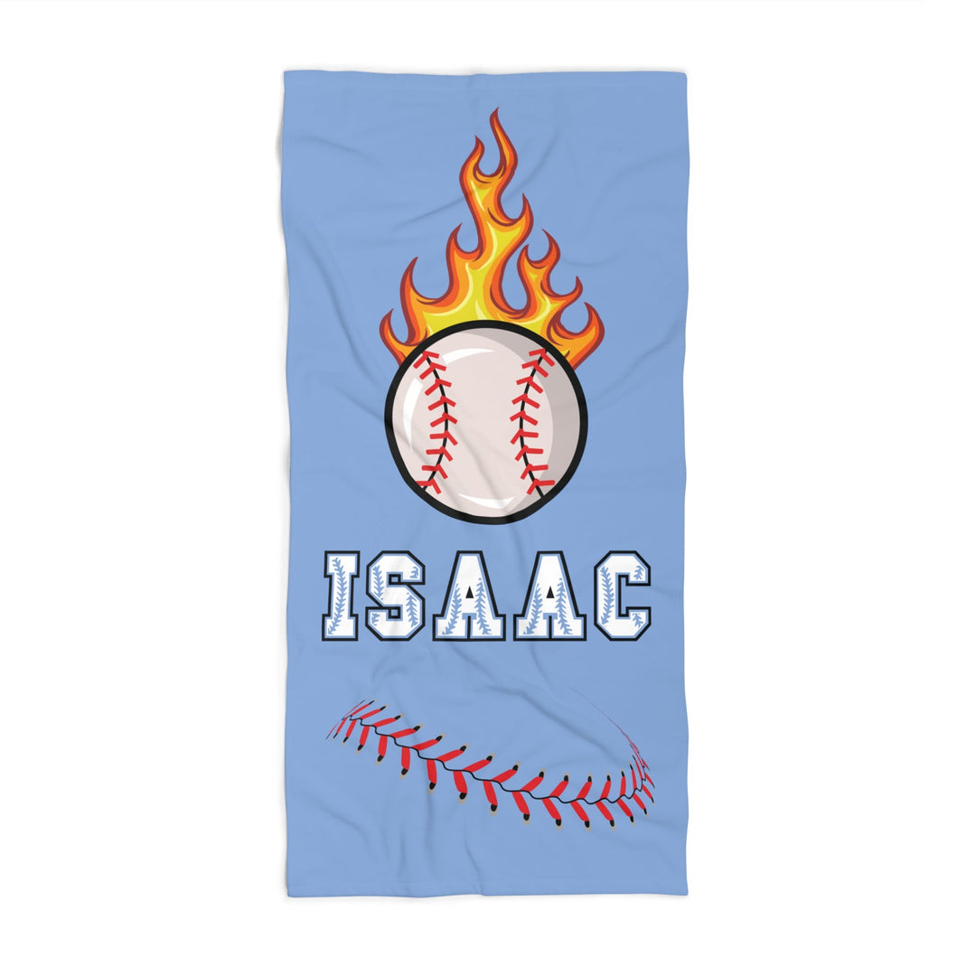 Baseball Beach Towel w/Custom Name
