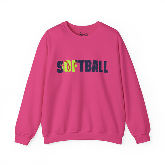 Softball Adult Unisex Basic Crewneck Sweatshirt