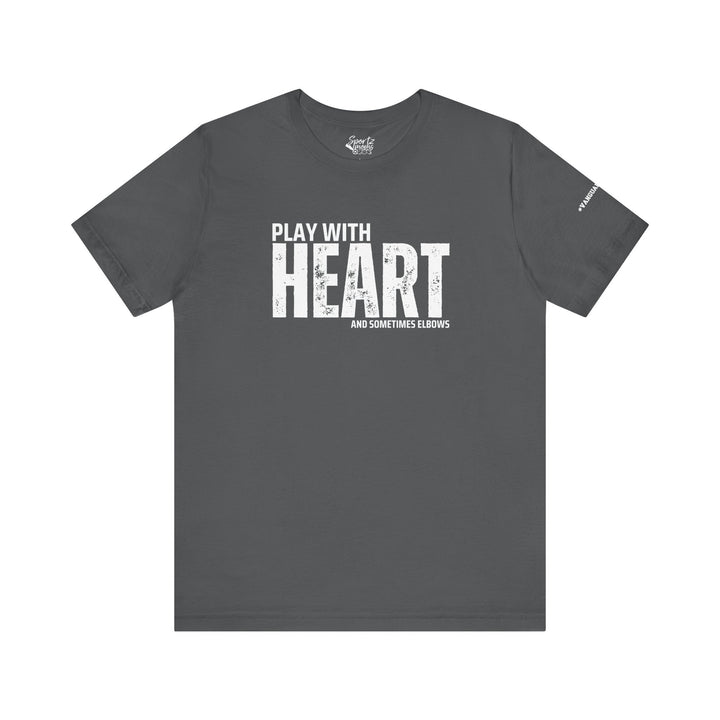 College Station Soccer Club Vanguard Unisex Adult T-Shirt - Play With Heart