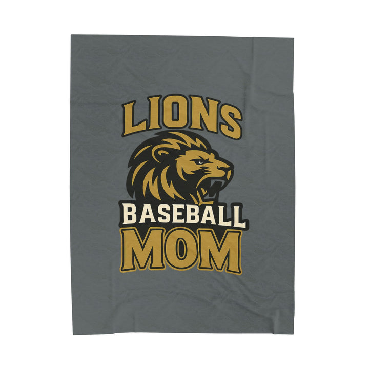 FEBA Lions Baseball Velveteen Plush Blanket