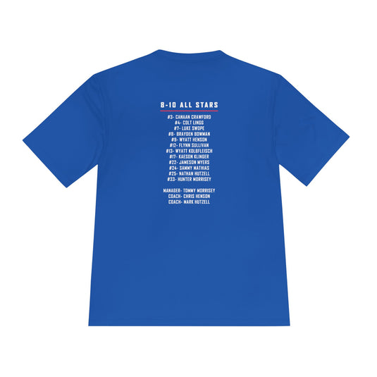 Valley Little League Baseball Unisex Adult Short Sleeve Competitor Moisture Wicking T-Shirt - District Champions