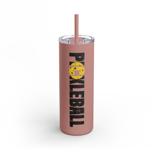 Pickleball 20oz Skinny Matte Tumbler