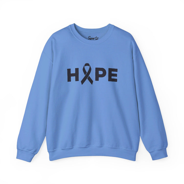 Hope Cancer Ribbon Adult Unisex Crewneck Sweatshirt