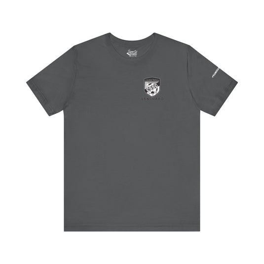 College Station Soccer Club Vanguard Unisex Adult T-Shirt w/ Logo on Left Chest