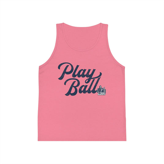 Iron Knights Youth Tank Top - Play Ball Design w/Knight Design