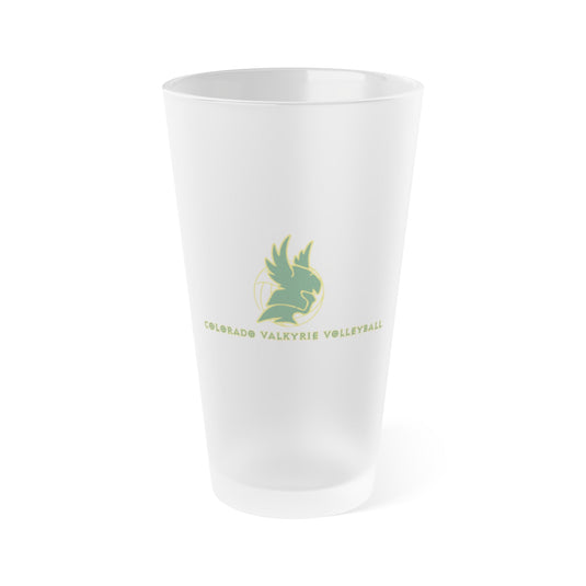 Colorado Valkyrie Volleyball Club Frosted Pint Glass 16oz