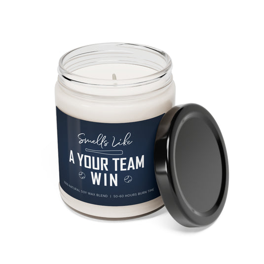 Smells Like a "Your Team" Win 9 oz Scented Soy Candle - 5 scents to choose from