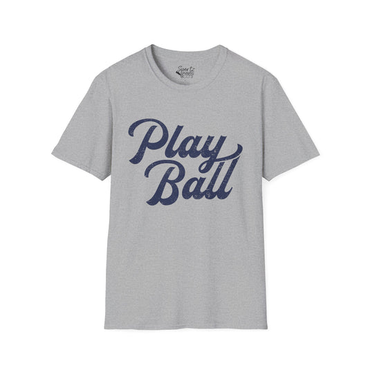 Play Ball Adult Unisex Basic Baseball T-Shirt