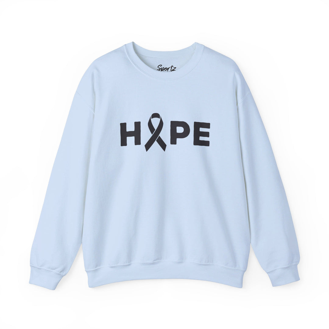 Hope Cancer Ribbon Adult Unisex Crewneck Sweatshirt