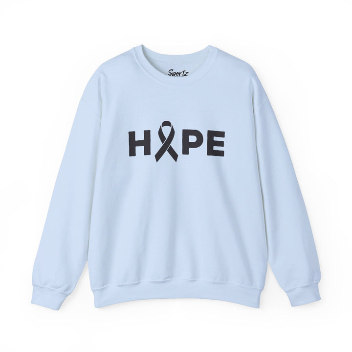 Hope Cancer Ribbon Adult Unisex Crewneck Sweatshirt