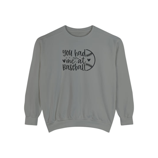 You Had Me at Baseball Adult Unisex Premium Crewneck Sweatshirt