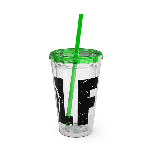 Golf 16 oz Sunsplash Tumbler with Straw