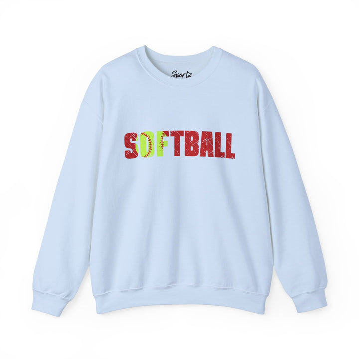 Softball Adult Unisex Crewneck Sweatshirt