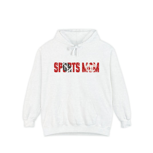 Sports Mom w/Football & Soccer Ball Adult Unisex Premium Hooded Sweatshirt