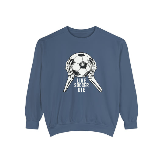 Live Soccer Die Adult Unisex Premium Crewneck Sweatshirt