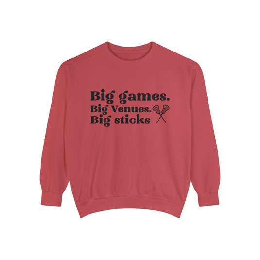 Big Games Lacrosse Adult Unisex Premium Crewneck Sweatshirt