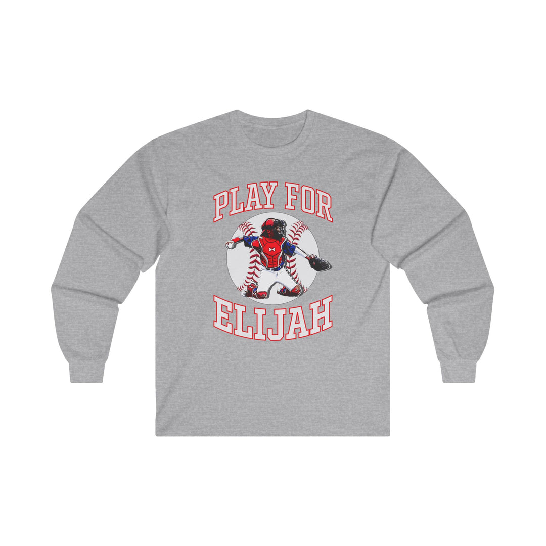 Play for Elijah Unisex Adult Long Sleeve Tee
