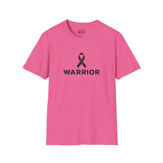 Cancer Ribbon Warrior Adult Unisex Basic T-Shirt