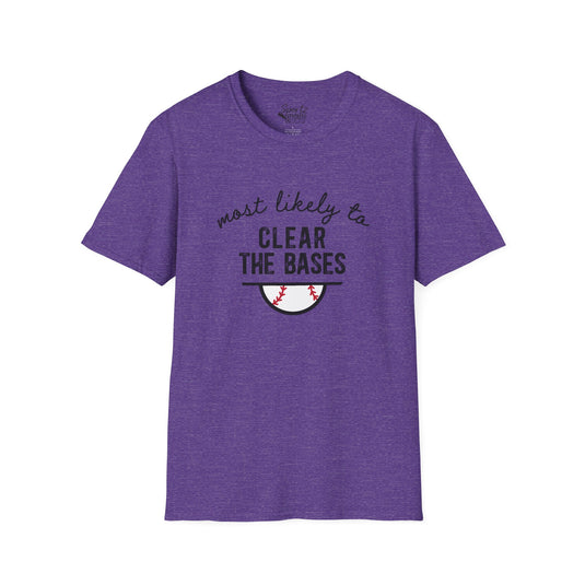 Most Likely To Baseball Adult Unisex Basic T-Shirt