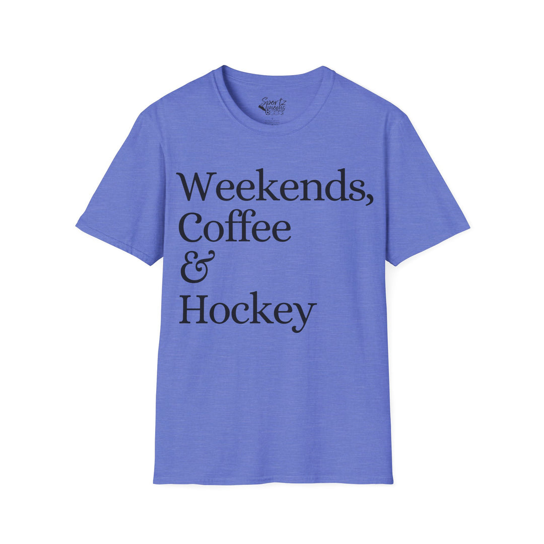 Weekends Coffee & Hockey Adult Unisex T-Shirt