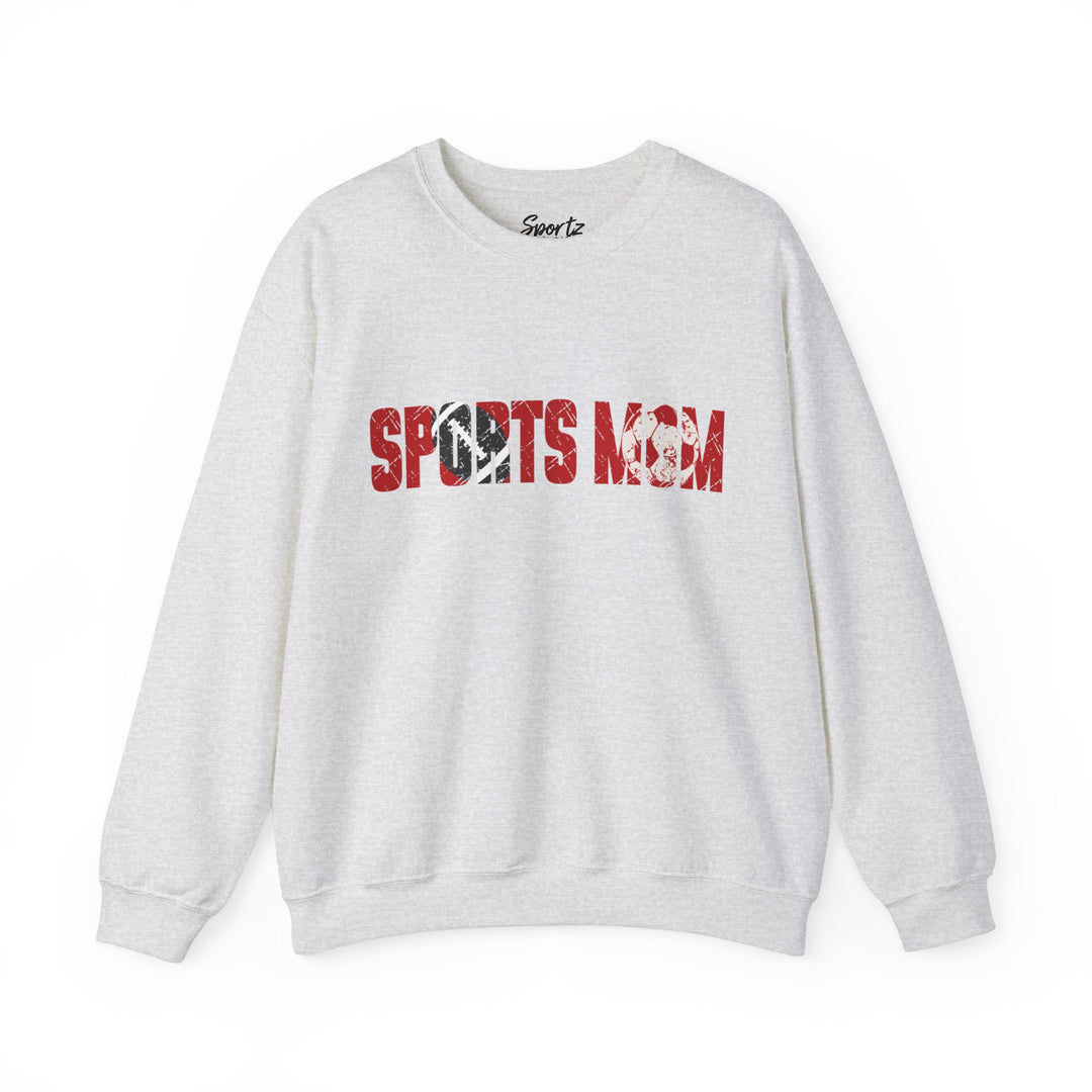 Sports Mom w/Football & Soccer Ball Adult Unisex Crewneck Sweatshirt