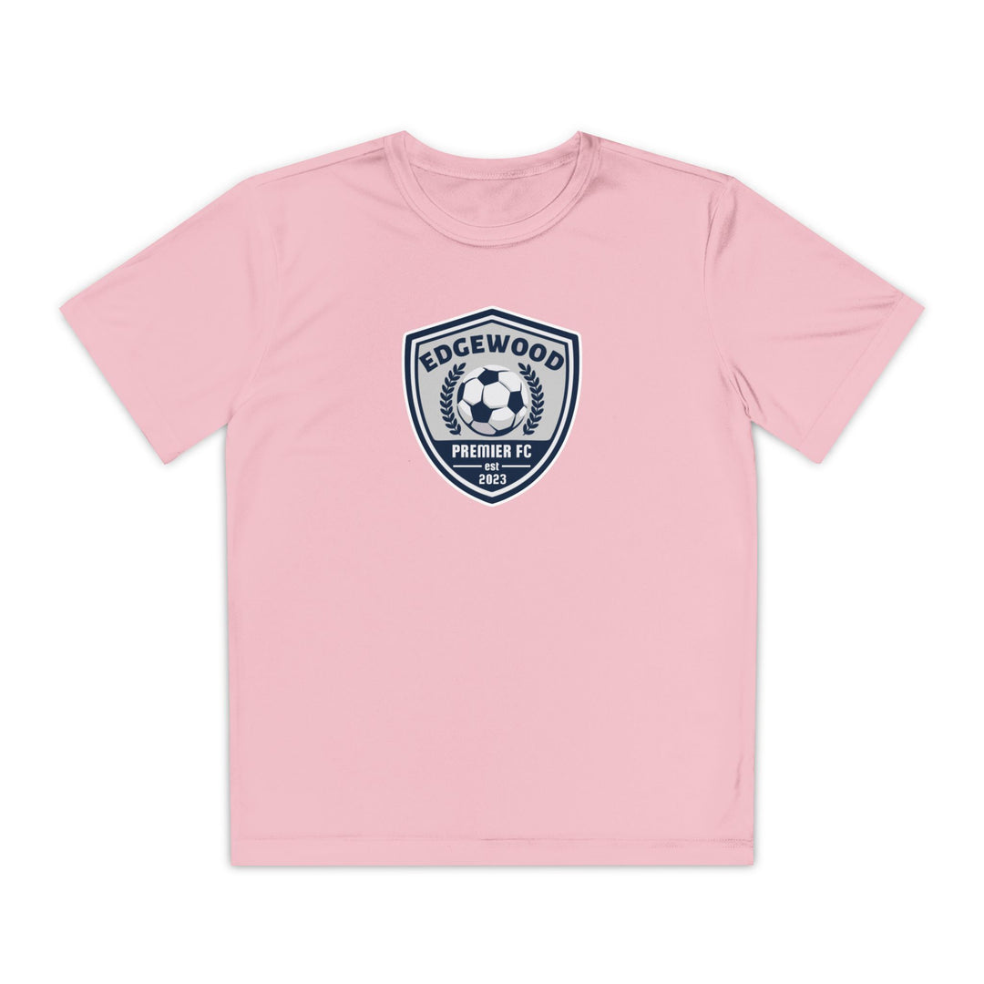 Edgewood Premier FC Unisex Youth Short Sleeve Moisture Wicking T-Shirt - Breast Cancer Awareness
