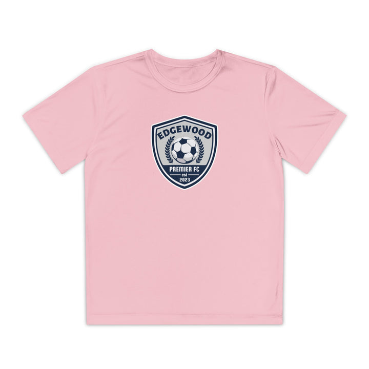 Edgewood Premier FC Unisex Youth Short Sleeve Moisture Wicking T-Shirt - Breast Cancer Awareness