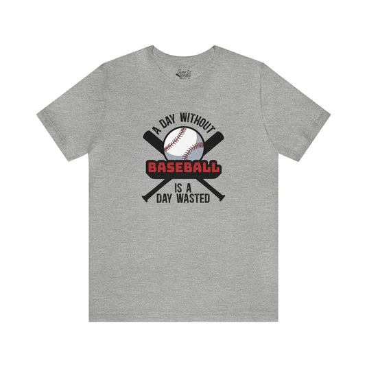 A Day Without Baseball Adult Unisex Mid-Level T-Shirt