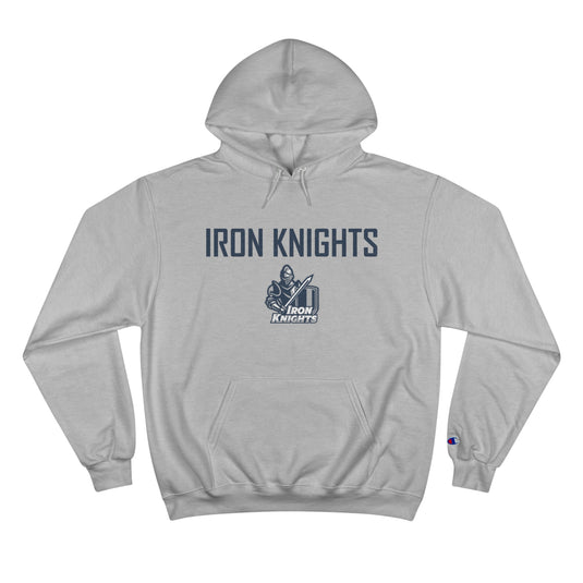 Iron Knights Champion Adult Unisex Hoodie W/Name, Number & Bible Verse - All White Design