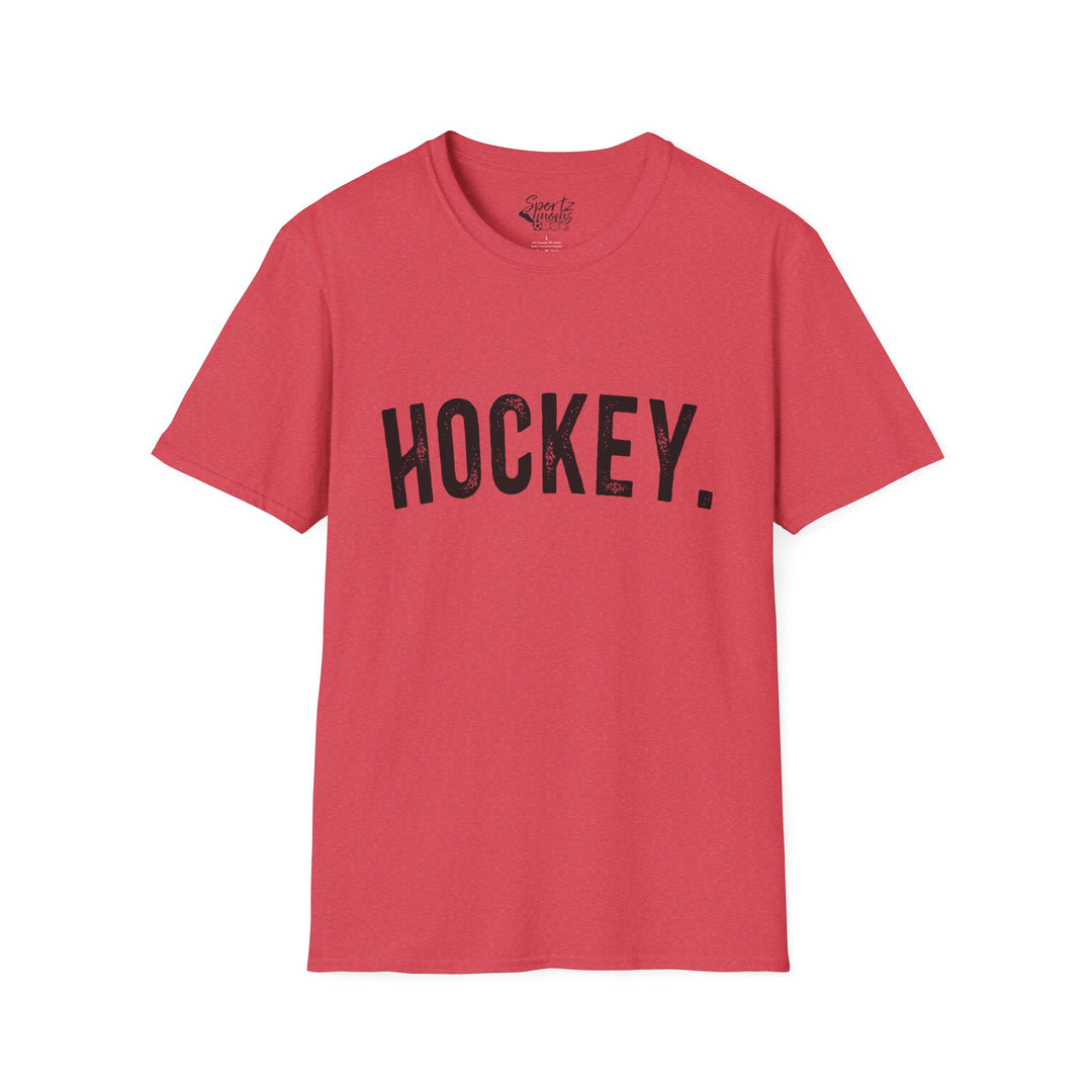 Rustic Design Hockey Adult Unisex T-Shirt