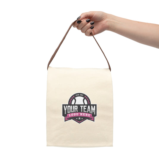 Canvas Lunch/Snack Bag With Strap