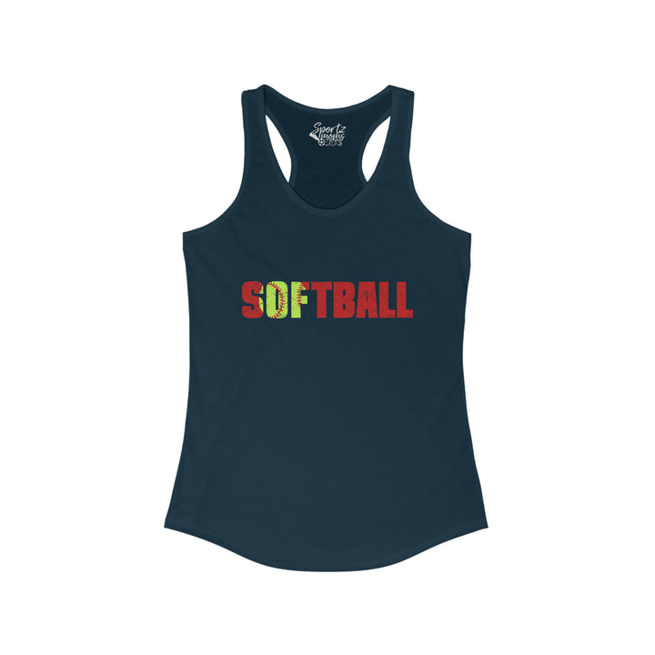 Softball Adult Women's Racerback Tank