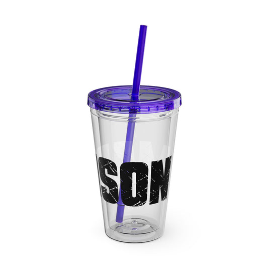 Dance 16 oz Sunsplash Tumbler with Straw w/Custom Name