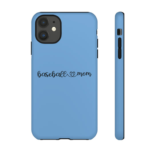 Baseball Mom Phone Case with Heart