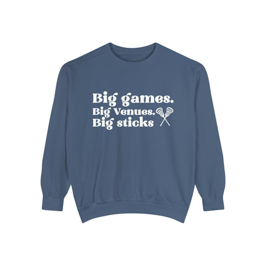 Big Games Lacrosse Adult Unisex Premium Crewneck Sweatshirt