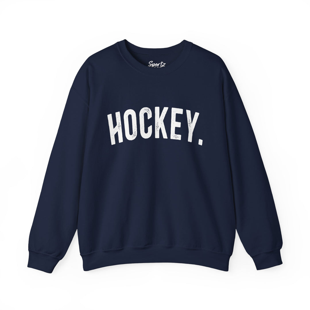 Rustic Design Hockey Adult Unisex Crewneck Sweatshirt