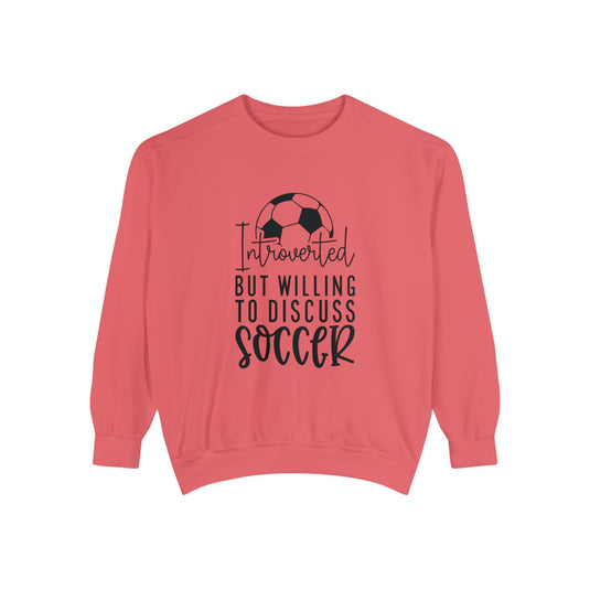 Introverted Soccer Adult Unisex Premium Crewneck Sweatshirt