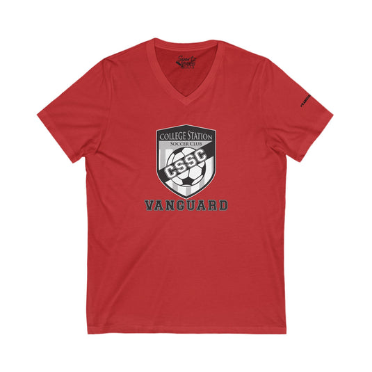 College Station Soccer Club Vanguard Adult Women's V-Neck T-Shirt