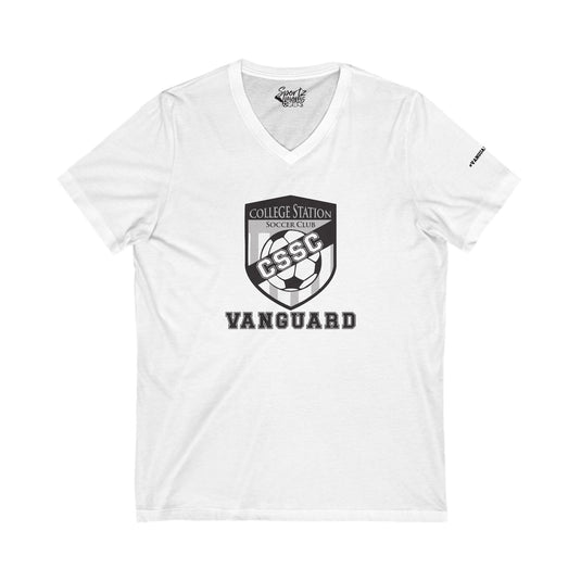 College Station Soccer Club Vanguard Adult Women's V-Neck T-Shirt